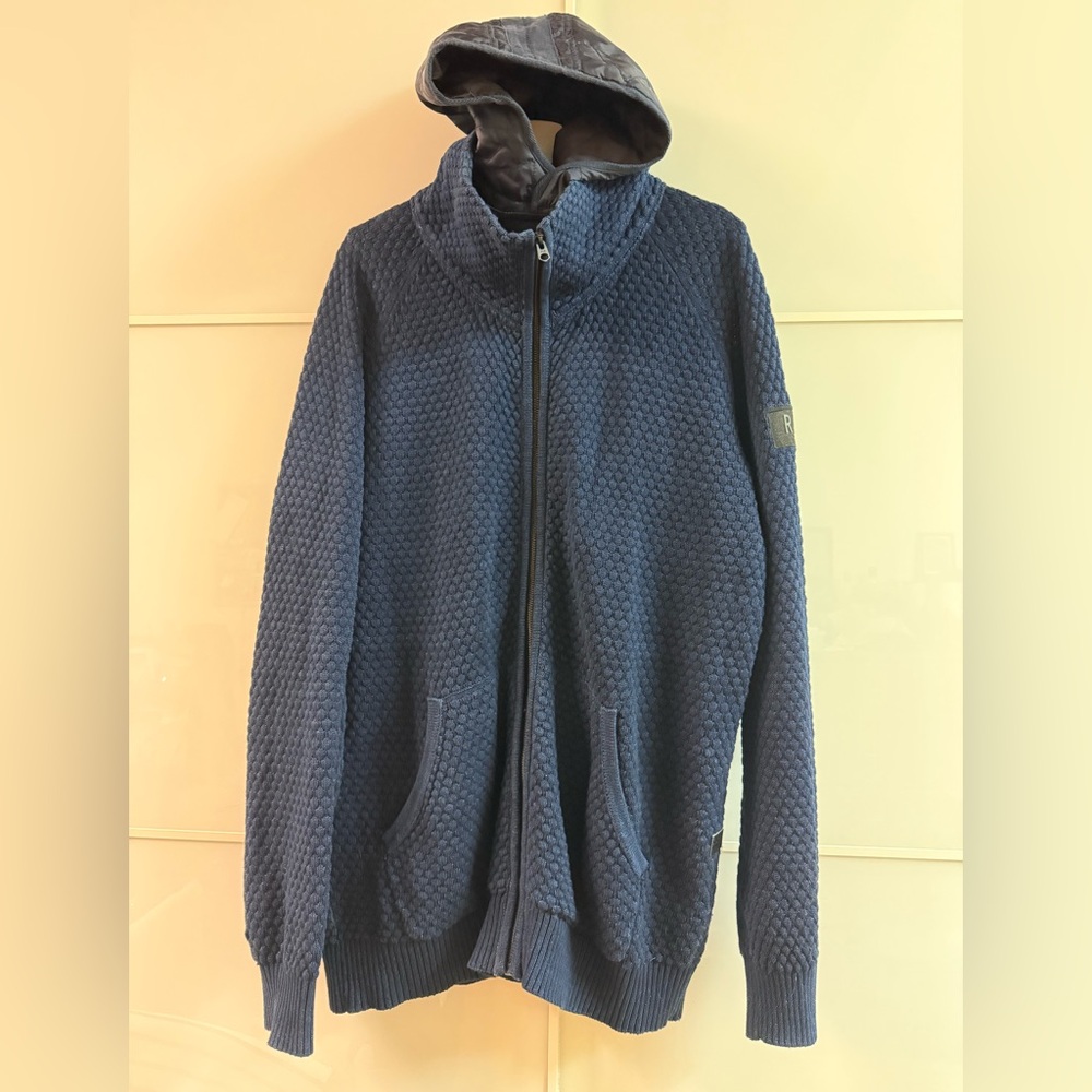 G-Star Blue Zip Up Sweater with Hood XL